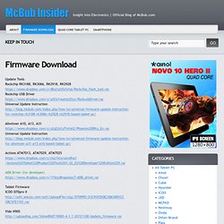 Quad Core Tablet PC Firmware DownloadMcBub Insider