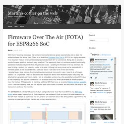 Firmware Over The Air (FOTA) for ESP8266 SoC