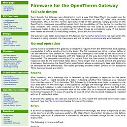 Firmware for the OpenTherm Gateway