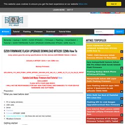 DZ09 FIRMWARE FLASH UPGRADE DOWNLOAD MT6261 32Mb How To - PC Riot
