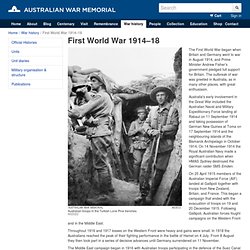 First World War 1914–18