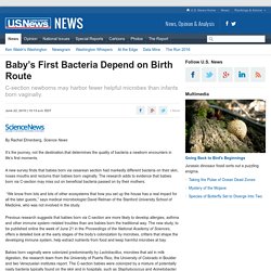 Baby’s First Bacteria Depend on Birth Route