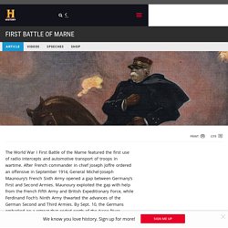 First Battle of Marne - World War I