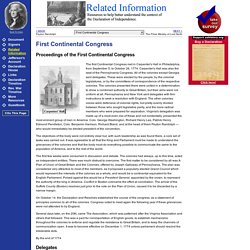 First Continental Congress