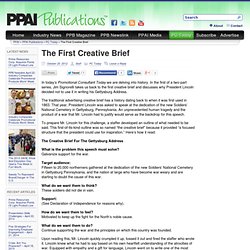 The First Creative Brief