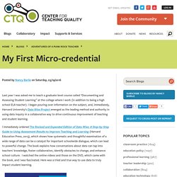 My First Micro-credential