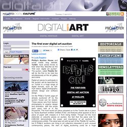 The first ever digital art auction