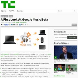 A First Look At Google Music Beta