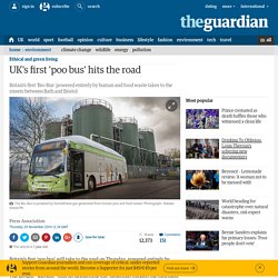 UK's first 'poo bus' hits the road