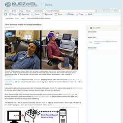 First human brain-to-brain interface