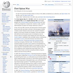 First Opium War - Wikipedia