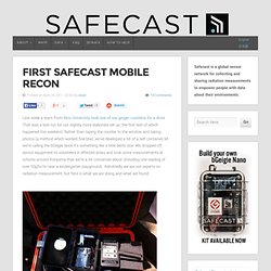 First Safecast mobile recon