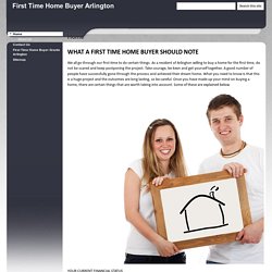 First Time Home Buyer Arlington