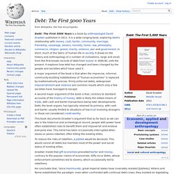 Debt: The First 5000 Years