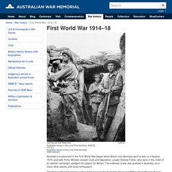 First World War 1914–18
