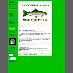 Fishing Hotspots - Utah Fish Finder