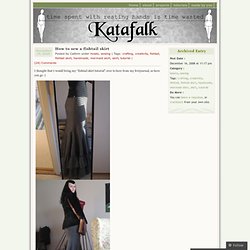 How To Sew A Fishtail Skirt