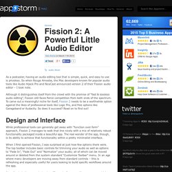 Fission 2: A Powerful Little Audio Editor