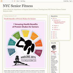 Protein Shakes Benefits for Seniors by NYC Personal Trainer