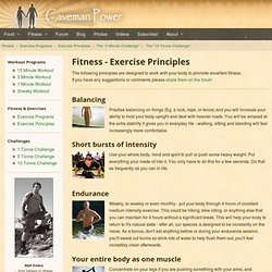 Fitness - Exercise Principles