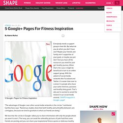 5 Google+ Pages to Follow for Fitness Inspiration