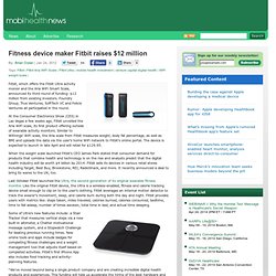 Fitness device maker Fitbit raises $12 million