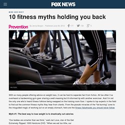 10 fitness myths holding you back