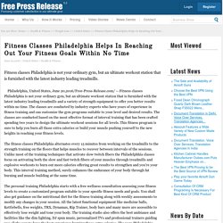 Get the Best Fitness Classes in Philadelphia