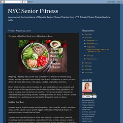 Healthy 10-Minutes Recipes by a Home Personal Trainer in NYC