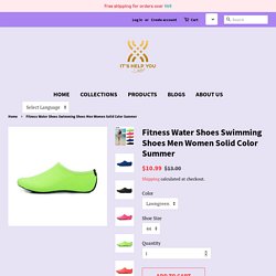 Fitness Water Shoes Swimming Shoes Men Women Solid Color Summer – itshelpyou