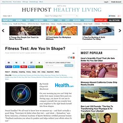 Fitness Test: Are You In Shape?