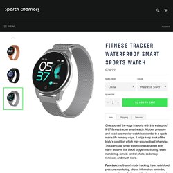 Fitness Tracker Sports Watch - Waterproof IP67 Heart Rate Monitor