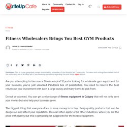 Fitness Wholesalers Brings You Best GYM Products