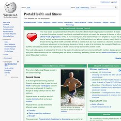 Portal:Health and fitness