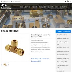 Brass fitting male adapter Pipe Connectors OEM