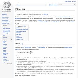 Fitts's law