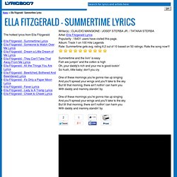 Ella Fitzgerald - Summertime Lyrics
