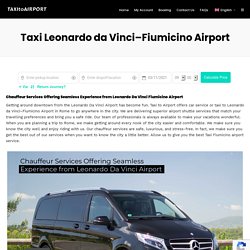 Taxi To Leonardo DA Vinci–fiumicino Airport Rome