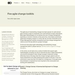 Tools: Five agile change toolkits