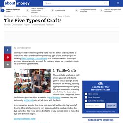 The Five Basic Categories of Crafts