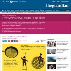 Five ways work will change in the future