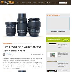 Five tips to help you choose a new camera lens