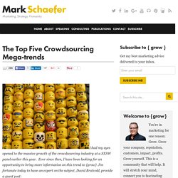 The Top Five Crowdsourcing Mega-trends