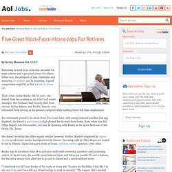 Five Great Work-From-Home Jobs for Retirees
