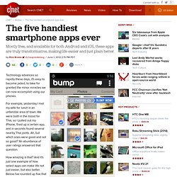 The five handiest smartphone apps ever
