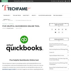Five helpful Quickbooks Online tool