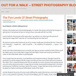 The Five Levels Of Street Photography