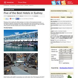 Five of the Best Hotels in Sydney