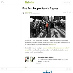 Hive Five: Five Best People-Search Engines