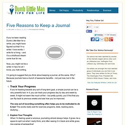 Five Reasons to Keep a Journal